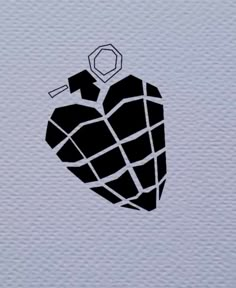 a black and white drawing of a heart