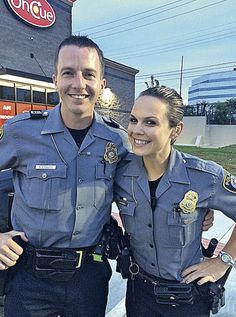 two police officers standing next to each other