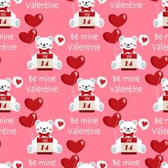 valentine's day wallpaper with teddy bears and hearts