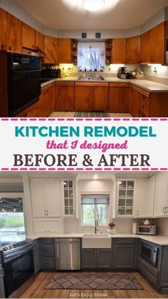 kitchen remodel that i designed before and after