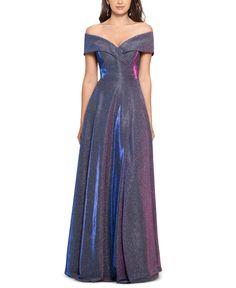 in stock Glitter Gown, Xscape Dresses, Formal Dresses For Women, Fancy Dresses, Nordstrom Dresses, Blue Dress, Pretty Dresses, Strapless Dress Formal, Evening Gowns