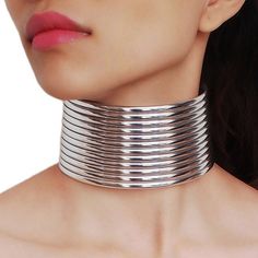 Choker Queen Cussiana (2 Colors) - The Drag Queen Closet Simple Choker Necklace, Leather Statement Necklace, Neck Rings, Chunky Choker Necklace, Leather Choker Collars, Elegant Choker, Chunky Choker, Choker Collar Necklace, Choker Style Necklace