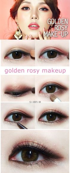 Preload Korean Makeup Ideas, Korean Natural Makeup, Korean Makeup Look, Korean Makeup Tutorials, Korean Eye Makeup, Beautiful Eye Makeup, Makeup Tutorial For Beginners, Asian Eye Makeup