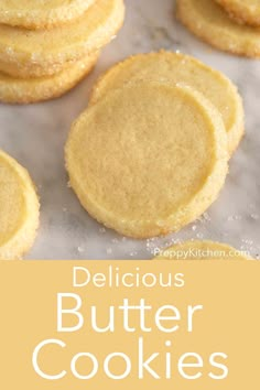 delicious butter cookies that are made with only three ingredients