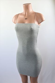 Size: M, Color: Gray Baddie Dresses, Ribbed Bodycon Dress, Ribbed Mini Dress, Rust Dress, Mini Dress Shop, Black Khakis, Grey Khakis, Cheap Dresses, Gray Dress