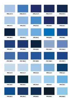 an image of blue color swatches