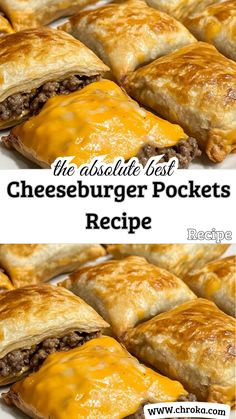 the absolute best cheeseburger pockets recipe is so easy to make and it's delicious