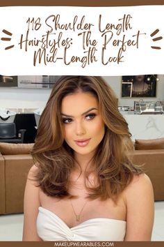 Trendy Shoulder-Length Hairstyles for Effortless Style Trendy Hairstyle, Chic Look, Trendy Hairstyles, Shoulder Length, Hair Inspo, Mid Length