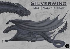 two black dragon like creatures on a white background