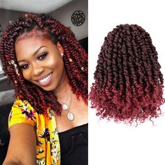 PRICES MAY VARY. 💋[Hair Material]:Passion Twist Hair Is Madeof High-Quality Low-Temperature Hot Water Setting Synthetic Fiber. Passion Twists Are 100% Handmade With Natural-Looking. 💋[Pre-Twisted Passion Hair Length]：10Inch Passion Twist Hair Pre-Looped Short Passion Twist Crochet Hair, 50 g/Pack, 12 Strands/Pack, 96 Strands In Total. 💋[Pre-Twisted Passion Hair Includes]：8 Packs Pre-Twisted Passion Twist Hair (Usually 6-8 Packs Can Full a Head) 10 Colors To Choose, +A Crochet Needle + Rubber Brands + Colorful Hair Accessories 💋[Hair Features]: Pre-Twisted Passion Twist Crochet Hair For Black Women; Super Soft And Skin Friendly; No Smell; Lightweight; Natural & Stylish Looking; Long-Lasting; Not Easy To Split & Fuzzy; Perfect Protective Hairstyle. 💋[Easy To Install]:Individually Pre-Lo Twist Bohemian, Water Wave Crochet Braids, Short Passion Twist, Crochet Hair Styles Freetress, Passion Hair, Celebrities Hair, Passion Twist Crochet, Water Wave Crochet, Passion Twist Hair