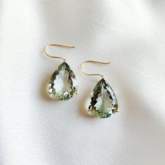 Green Amethyst Earrings, Handmade Jewelry Box, Amethyst Gem, Birthstone Earrings, Birthstone Earring, The Heart Chakra, February Birthstone, Amethyst Earrings, Unique Gemstones