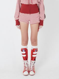 Composition : (Shell1) 100% CottonColor : RED STRIPECountry of Origin : Republic of Korea Red Space, Summer 2025, 2000s Fashion Outfits, Tech Fashion, Red Stripe, 2000s Fashion, Knit Shorts, In The Winter, Striped Knit