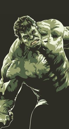 the incredible hulk in green and black