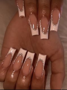 Unghie Sfumate, Nagel Tips, French Tip Acrylic Nails, Girly Acrylic Nails, French Acrylic Nails, Classy Acrylic Nails, Acrylic Nails Coffin Pink, Nails 2020, Nail Swag