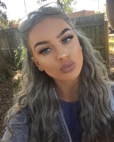 Smink Inspiration, Full Face Makeup, Makeup Goals, Flawless Makeup, Gorgeous Makeup, Love Makeup, Pretty Makeup, Grey Hair, Beautiful Makeup