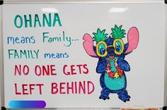 a sign that says obama means family, family means no one gets left behind