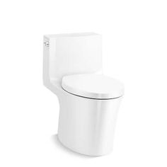 a white toilet sitting on top of a white floor