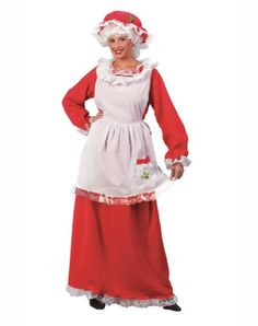 a woman in a red and white costume