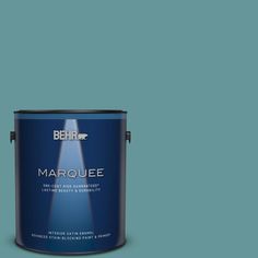 the behr marquee paint is shown in an open, gray - toned color