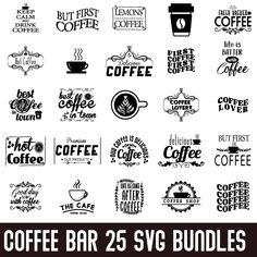 coffee logos and emblems for any type of drink or beverage that is available in the shop