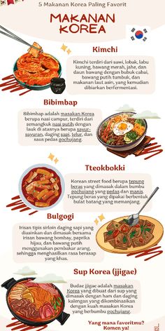 5 Makanan Korea Paling Favorit : Kimchi, Bibimbap, Tteokbokki, Bulgogi, Sup Korea (jjigae) Tteokbokki Recipe, Best Korean Food, Homemade Cookbook, Foods And Drinks, K Food, Tastemade Recipes, Quick Recipes Snacks, Spicy Snacks, Bulgogi