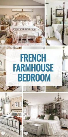 the french farmhouse bedroom is clean and ready to be used as a living room or bedroom