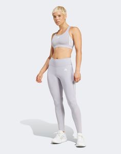 Pants & Leggings by adidas performance Activewear essential High rise Elasticized waistband Mesh panels for ventilation adidas logo details bodycon fit Gray Pants, Workout Outfits, Mesh Leggings, Winter Party Dress, Spring Floral Dress, Black Long Sleeve Dress, Jumpsuit Shorts Rompers, Long Black Dress, Satin Slip Dress