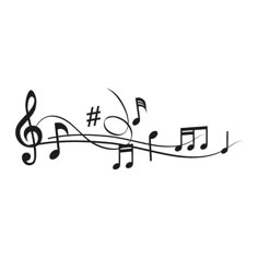 music notes with musical symbols on them