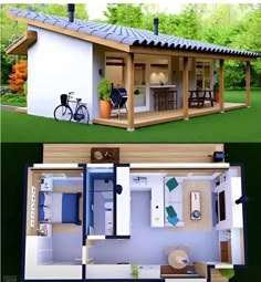 Modern Tiny Home, Tiny Home Office, Shed To Tiny House, Prefab Cabins, Barndominium Floor Plans, Small House Design Plans