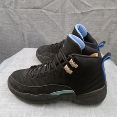 Nike Air Jordan 12 Retro Gs Nubuck Black University Blue 23 153265 018 Sz 6y Year 2009 Women Sz 7.5 Good Used Condition , Some Wear , View All Pics Jordan 11 Midnight Navy, Air Jordan 11 Retro Navy Blue, Jordan 12 Black Taxi, Air Jordan 12, Jordan 12, Air Jordan 12 Retro, Jordans 12, Jordan 12 Retro, University Blue