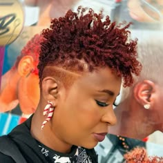 Hair Loc Styles, Natural Tapered Cut, Natural Hairstyles For Short Hair, Short Natural Haircuts, Braids With Shaved Sides, Short Natural Curly Hair