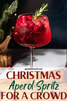 This Christmas winter Aperol spritz is the perfect festive cocktail ideal for the holidays and New Year's. Made with Aperol, lemon, Prosecco, and cranberry, it's a refreshing and bubbly drink that will impress your guests. Whether you're hosting a Christmas party or just want to enjoy a festive prosecco cocktail at home, this recipe is easy to make and perfect for the occasion. Winter Aperol Spritz, Xmas Drinks, Winter Cocktails Recipes, Spritz Cocktail, Prosecco Cocktails, Cocktails Recipes, Boozy Drinks, Winter Cocktails, Fancy Drinks