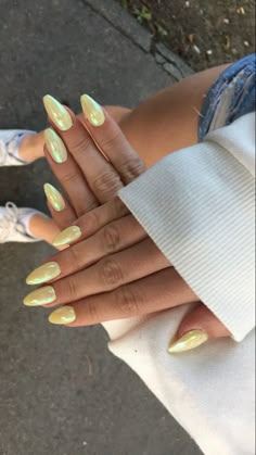 French And Solid Nails, Bright Summer Nails Almond Shape, August Nails, Summer Stuff, Cute Gel Nails, Easter Nails, Europe Summer, Pastel Nails