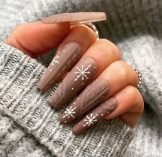 Christmas Sweater Nails, Sweater Nails, Festival Nails