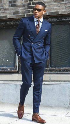 Blue Double-breasted Suit With Welt Pockets, Blue Double Breasted Suit With Welt Pockets, Blue Double Breasted Suit For Semi-formal Occasions, Blue Double Breasted Suit For Work, Italian Suits Men, Italian Suits For Men, Suits For Men Blue, Men Blue Suit, Mens Suits Style