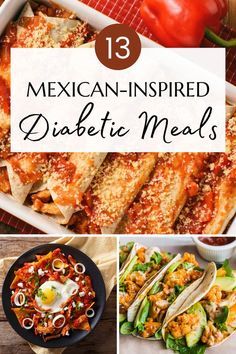 13 Delicious Mexican-Inspired Diabetic Meals for Senior Meals For Seniors, Idee Pasto Sano, Blood Sugar, Design Architecture, Building Design, Mexican Food Recipes