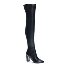 A sexy thigh-high fit that pairs perfectly with your favorite mini dresses and skirts! With a pointed toe, gorgeous block heel, and slim fit, the Fun Times Over The Knee Boot is here to guarantee your next outing is the best yet. By Chinese Laundry Manmade materials 3.5" heel, 23" tall shaft Leather Over The Knee Boots, Knee Boot, Retro Clothing, How To Stretch Boots, Fun Times, Chinese Laundry, Mini Dresses, Retro Outfits, Over The Knee Boots