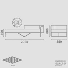 the drawing shows an image of a bed with rails and headboard, as well as measurements