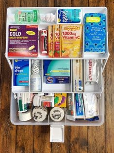 10 Essentials For College You Might Not Think About College Dorm First Aid Kit Ideas, Med Kit For College, College First Aid Kit Diy, College Dorm First Aid Kit, Gifts For First Apartment College Students, College Emergency Kit Gift, Medicine List For College, Dorm Toiletries List, College Medical Kit