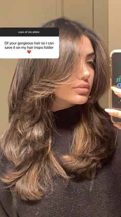 Brown Hair Balayage, Haircuts Straight Hair, Long Layered Hair, Haircuts For Long Hair, Hair Inspiration Color, Cut My Hair, Hair Inspo Color, Curtain Bangs, Long Hair Cuts