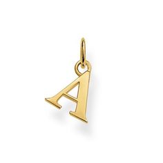 Letter Pendant Thomas Sabo Bracelet, Thomas Sabo Charms, Bracelet Online, Eindhoven, Thomas Sabo, Letter Pendants, Gold Letters, Fonts Alphabet, Free Gift Wrapping