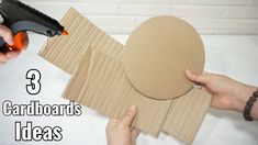 Cardboard Shelves, Ideas For Recycling, Simple Diy Projects, Cardboard Diy, Box Crafts, Simple Ideas, Simple Diy, Recycled Wood