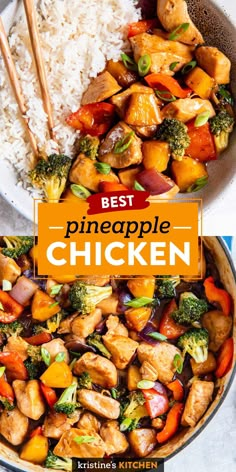 the best pineapple chicken recipe with rice and broccoli