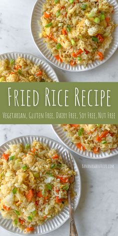 Fried rice recipe Gluten Free Dairy Free Meal Prep