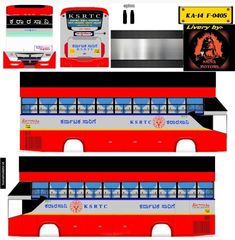 an image of a double decker bus paper model