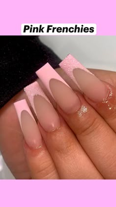 Pink Nails Medium Length Coffin, Nails Inspiration Acrylic Coffin Pink, Tapered Medium Nails, Full Set Nails Acrylic Coffin, Dusty Pink Acrylic Nails, Trending Acrylic Nails Pink, Acrillic Nails, Medium Length Nails Acrylic Coffin Summer, Trending Acrylic Nails Coffin