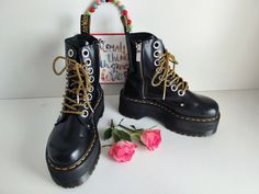 Welcome to my listing. I have over 1000 pair of rare & amazing docs. Please visit my shop to view my other pairs. Ask me if you cant find a pair you are looking for. Happy to help. Thank you for reviewing my item Jadon Max  Dr Martens boots Excellent quality & made to last! Condition 8.5/10, great condition Condition: 7.5 out of 10 - some stiches have been applied at one spot one the left boot, they have been removed and its not very visible. Its in the inside as well.  I am a trusted seller. Please check my page for feedback on my previous sold items.   2-3 working days delivery to UK, 3-5 working days delivery to rest of Europe. 5 - 10 working day delivery to rest of the world. Item will be send tracked (recorded) Worldwide tracked sending 30£ Item will be well packed, shipped ASAP Pleas Dr Martens Boots, Boots Uk, Inspo Board, Boot Shoes Women