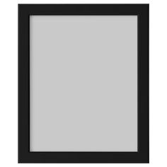 an empty black frame on a white background