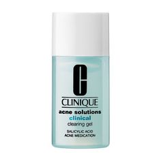 What it is:  A topical formula for breakouts with results as good as a leading prescription. Skin Type: Normal, Dry, Combination, and Oily Skincare Concerns: Acne and BlemishesFormulation: Lightweight GelHighlighted Ingredients:- Salicylic Acid: Clears dead skin cells that can contribute to clogged pores.- Witch Hazel: Minimizes shine on the skins surface and tightens the appearance of pores. - Laminaria Saccharina Extract: Helps decrease oil buildup that can lead to breakouts.Ingredient Callout Clinique Acne, Clinique Acne Solutions, Pimples Under The Skin, Salicylic Acid Acne, Natural Acne, Acne Problem, Acne Solutions, Cystic Acne, Oily Skin Care