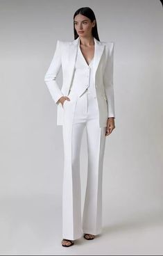 2Pcs Women Suits Slim Modern Party Ladies Office Work Wear Set Wedding Outfit
#ad Simple Wedding Suits For Women, White Suits For Women, White Dress Suits, Swatches Color, Office Work Wear, Women Suits Wedding, Party Ladies, Ladies Office, Women Suits